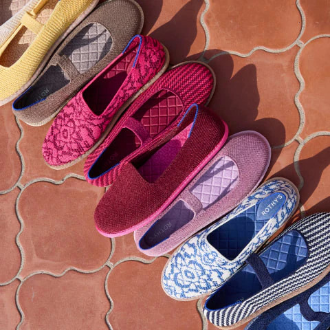 Women's Cruiser Mary Jane in Raspberry Stripe | Rothy's | Rothy's