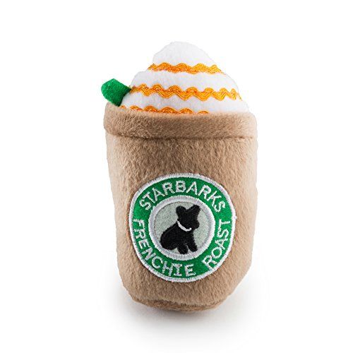Haute Diggity Dog Starbarks Coffee Collection | Unique Squeaky Parody Plush Dog Toys – Canine Caffei | Amazon (US)