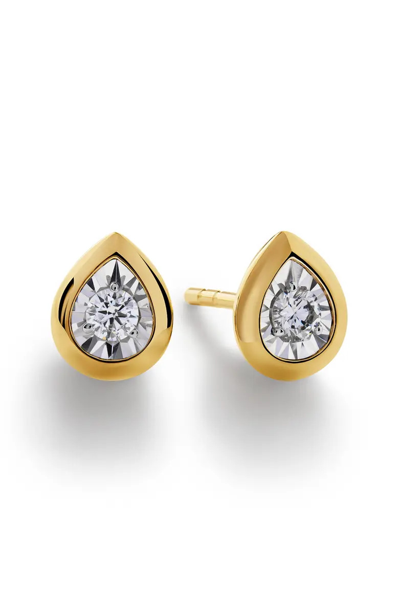 Monica Vinader Lab Grown Diamond Pear Stud Earrings | Nordstrom | Nordstrom