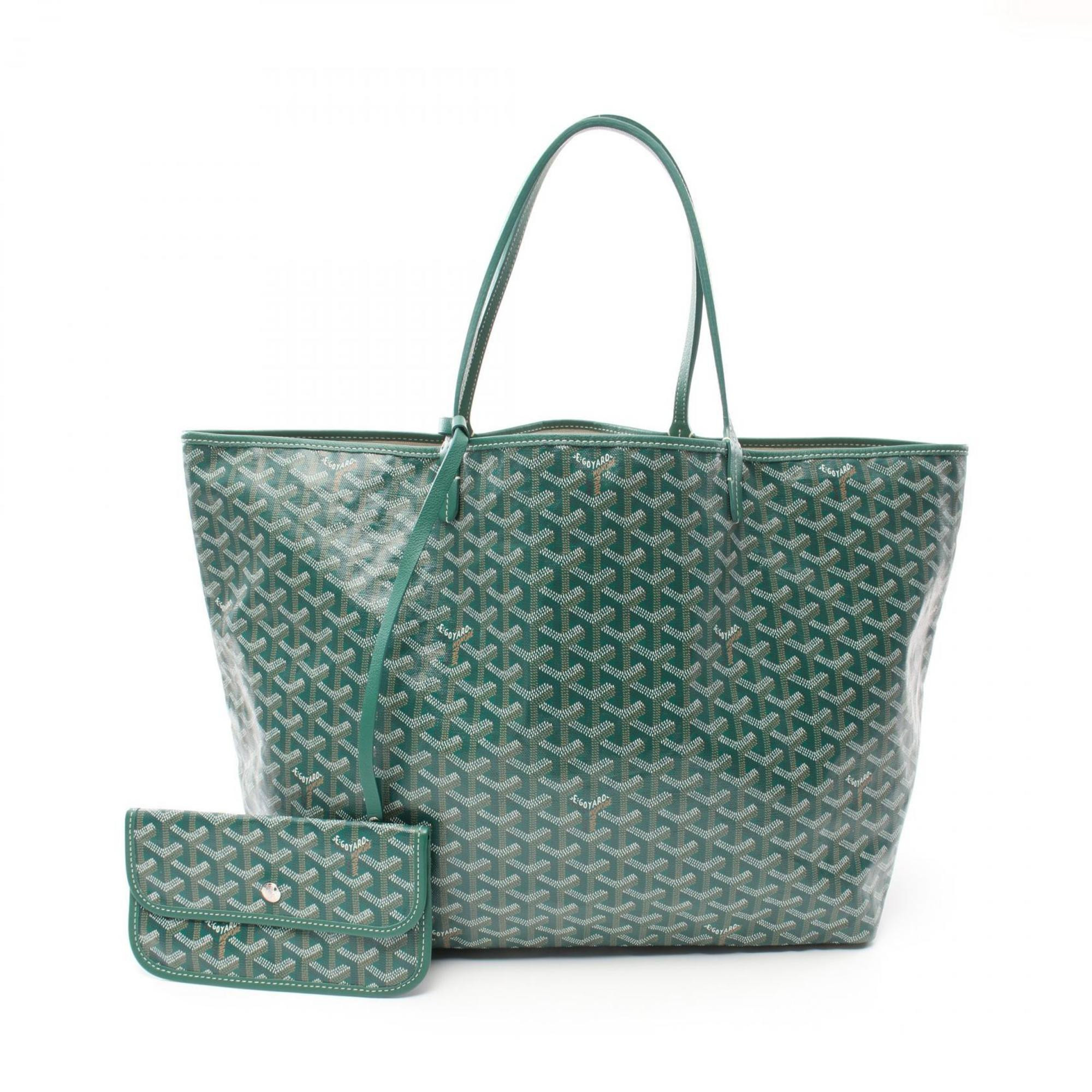 Goyard Coated Canvas Leather Tote Bag (Pre-Owned) | Shop Simon