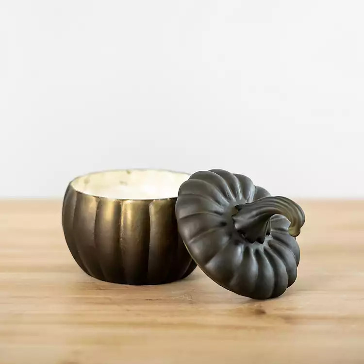 New! Midnight Anise Black Pumpkin Jar Candle | Kirkland's Home