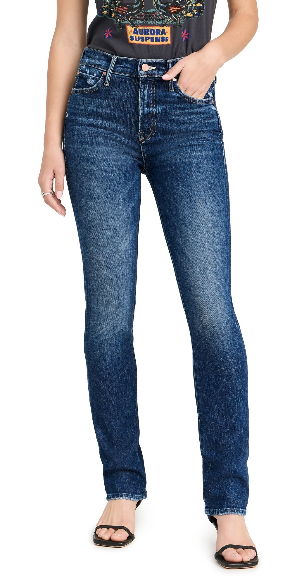 MOTHER The Rascal Skimp Jeans Yee Haw 27 | Shopbop