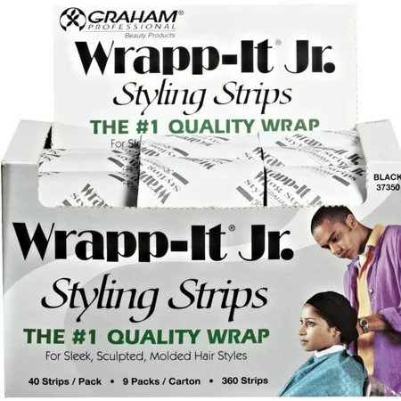 Graham Wrapp-It Jr. Styling Strips Black 40 Strips Per Pack 9 ea (Pack of 3) | Walmart (US)