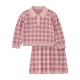 Modern Moments by Gerber Toddler Girl Jacquard Sweater and Skirt Set, 2-Piece, Sizes 12 Months - ... | Walmart (US)