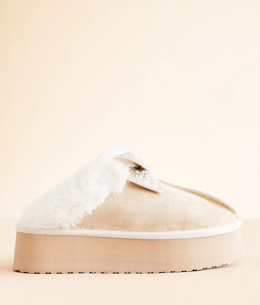 Paris Bedazzled Platform Slipper | Buckle