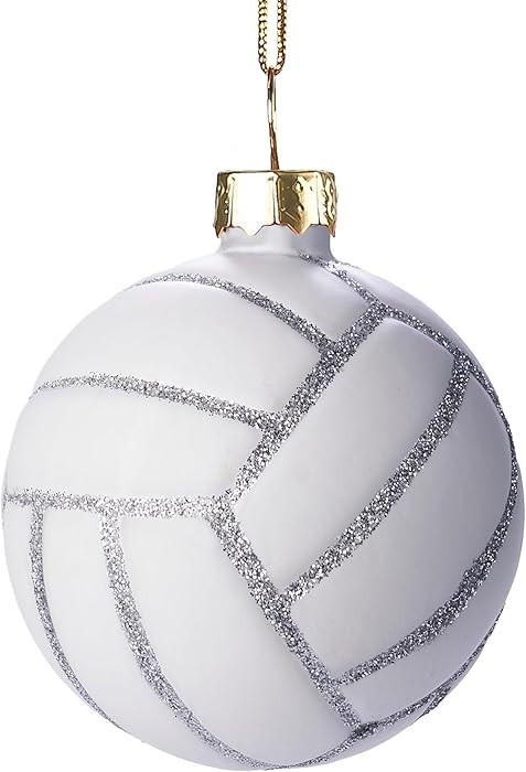 Joiedomi Christmas Volleyball Glass Small Ornament, Sports Ball Glass Blown Mini Ornament, Boys S... | Amazon (US)