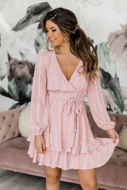 Everything You Want Mauve Dress | The Pink Lily Boutique