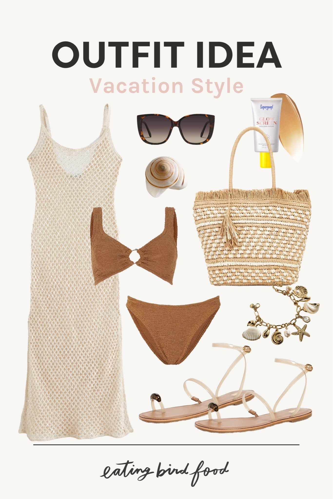 Vacation style. Beach day outfit idea. Beach vacation style. Swim style. Neutral swim look. Trendy beach style. St Barths outfit idea.

#LTKSwim #LTKSeasonal #LTKootd