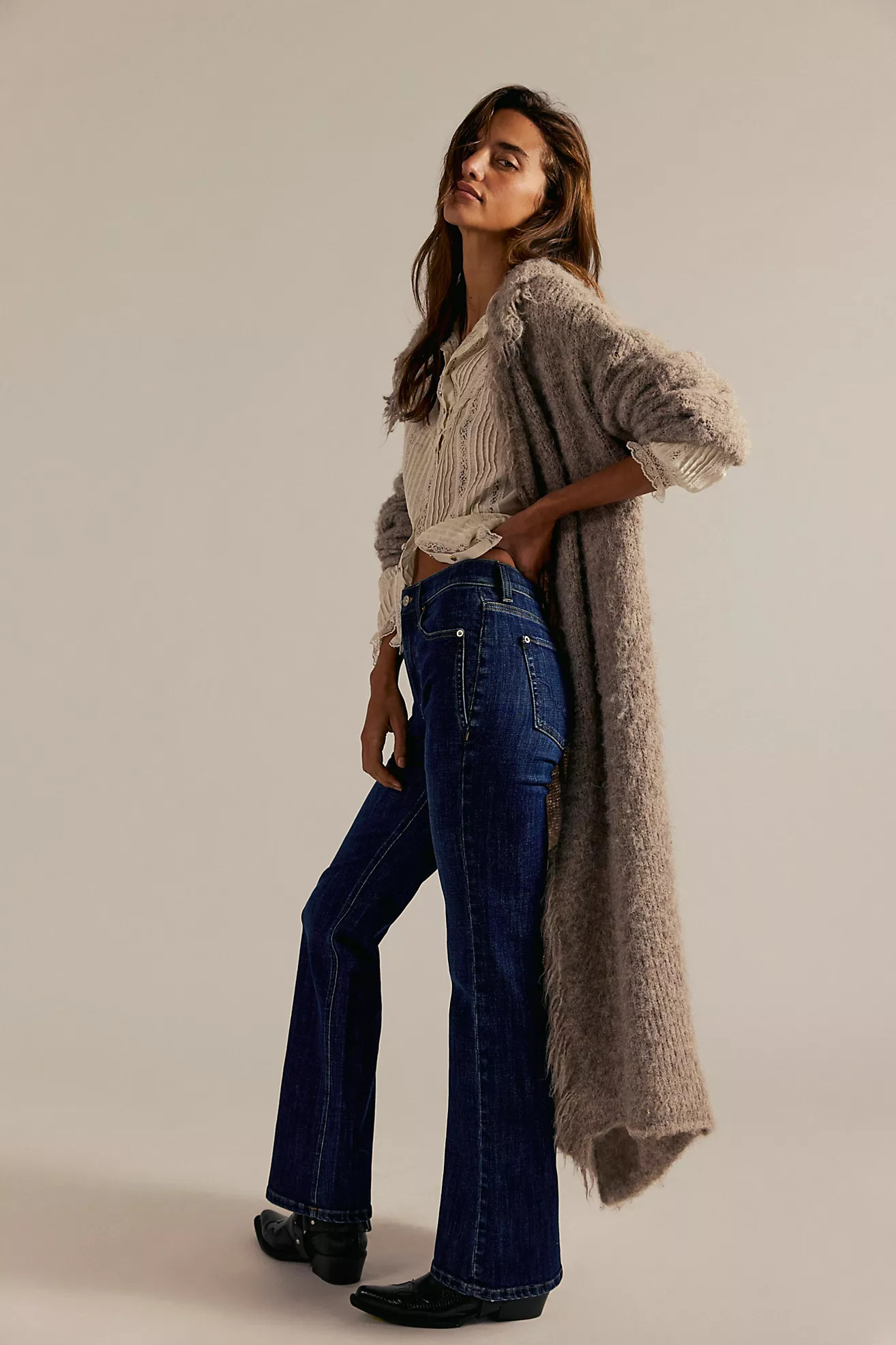 We The Free Double Knot High-Rise Straight Bootcut Jeans | Free People (Global - UK&FR Excluded)