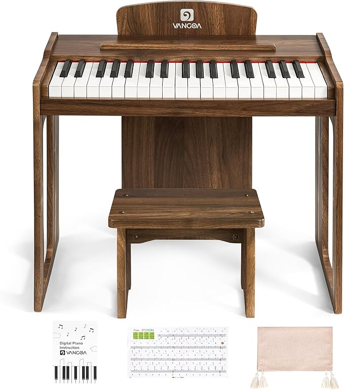 Vangoa Kids Piano Keyboard, 37 Keys Digital Piano for Kids, Music Educational Instrument Toy, Woo... | Amazon (US)