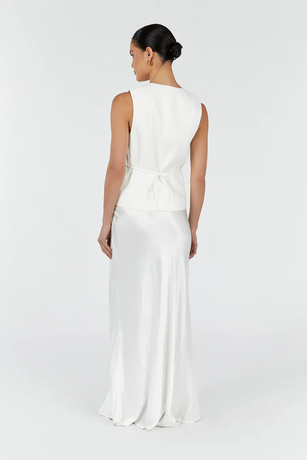 LUCCA MILK TIE VEST | DISSH