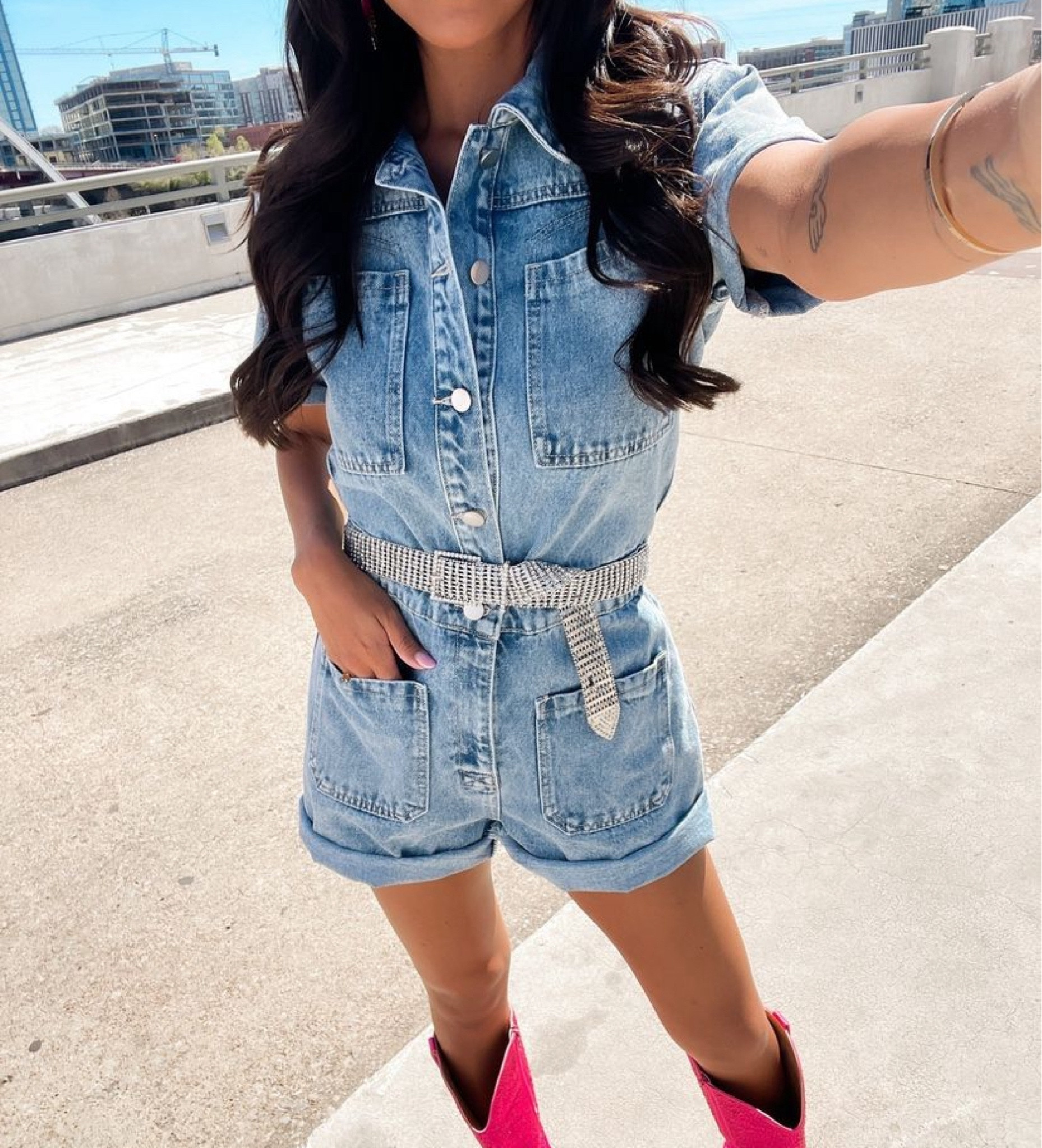 A denim dream! Shop ALL the concert styles in the Let's Go Girls Drop NOW on Pink Lily! 

#LTKover40 #LTKFestival #LTKparties