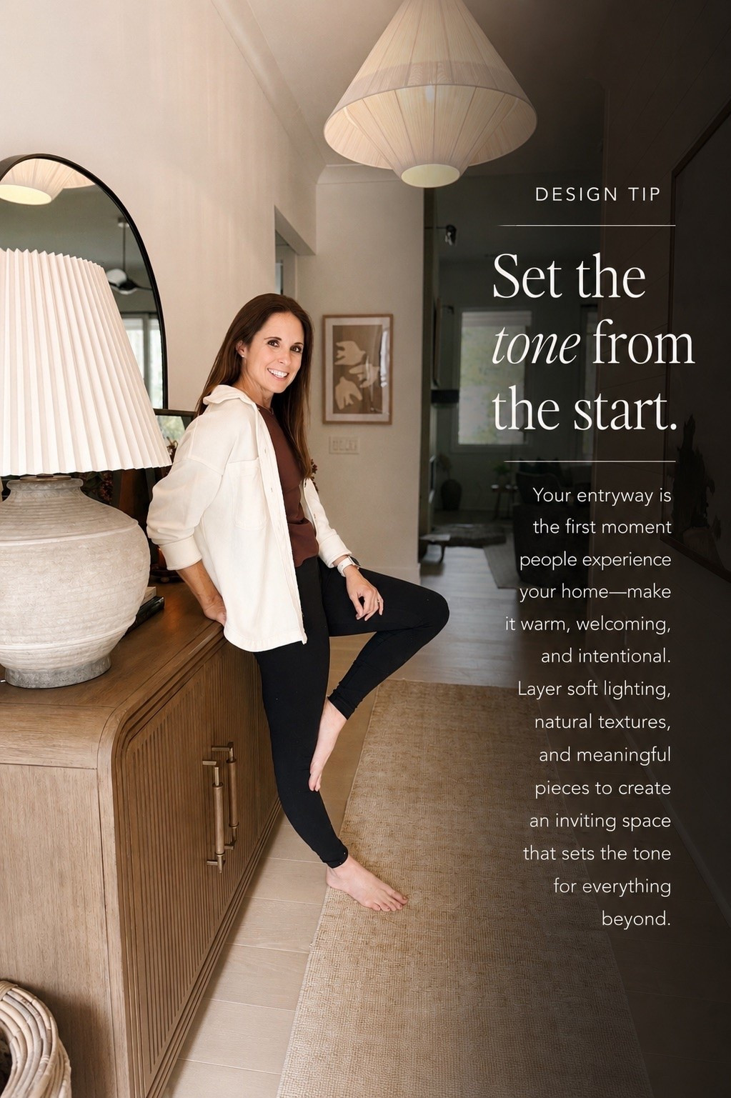 Your entryway sets the tone for your entire home 🤎 Layer warm lighting, natural textures, a timeless runner, and thoughtfully chosen decor to create a space that feels welcoming, elevated, and intentional from the moment you walk in.

#porcheandco #EntrywayDesign #EntrywayInspo #HomeDecor #InteriorDesign

#LTKHome #LTKvlog