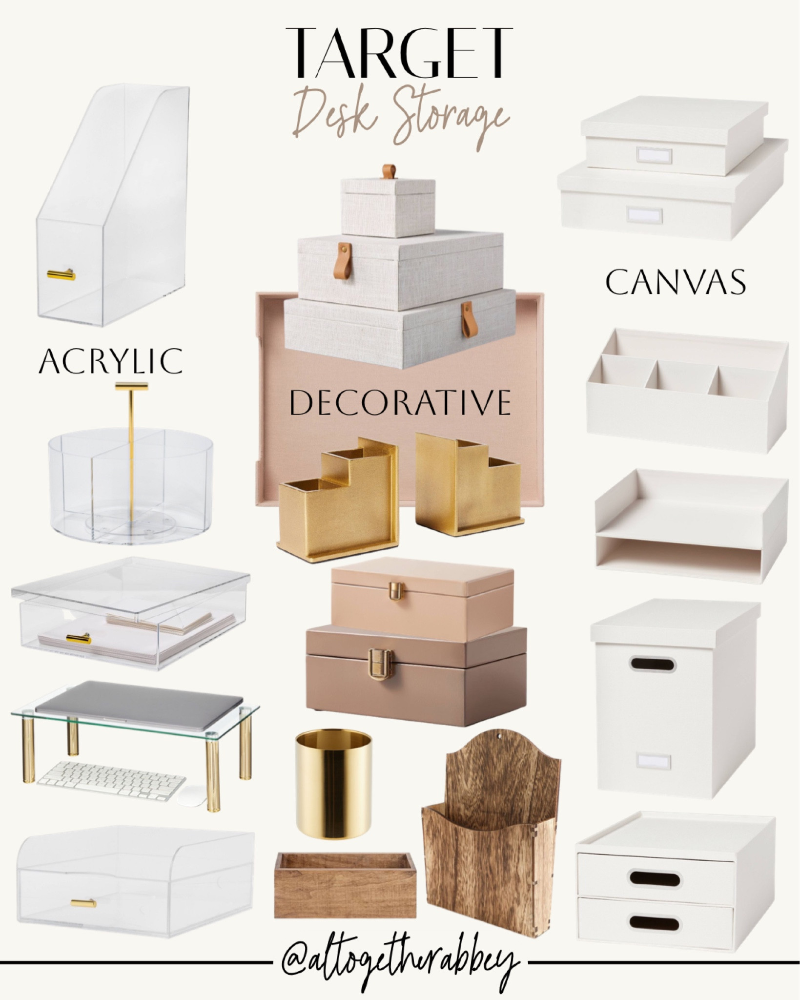 Target Desk Storage Collections. 

Acrylic organizers | desk organizers | fabric boxes | office decor | office storage finds | decorative storage boxes | dorm room storage | college dorm room | home office | work from home 

#LTKFind #LTKhome #LTKBacktoSchool
