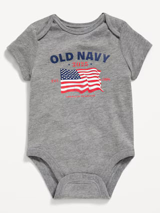 Short-Sleeve Logo-Graphic Bodysuit for Baby | Old Navy (US)
