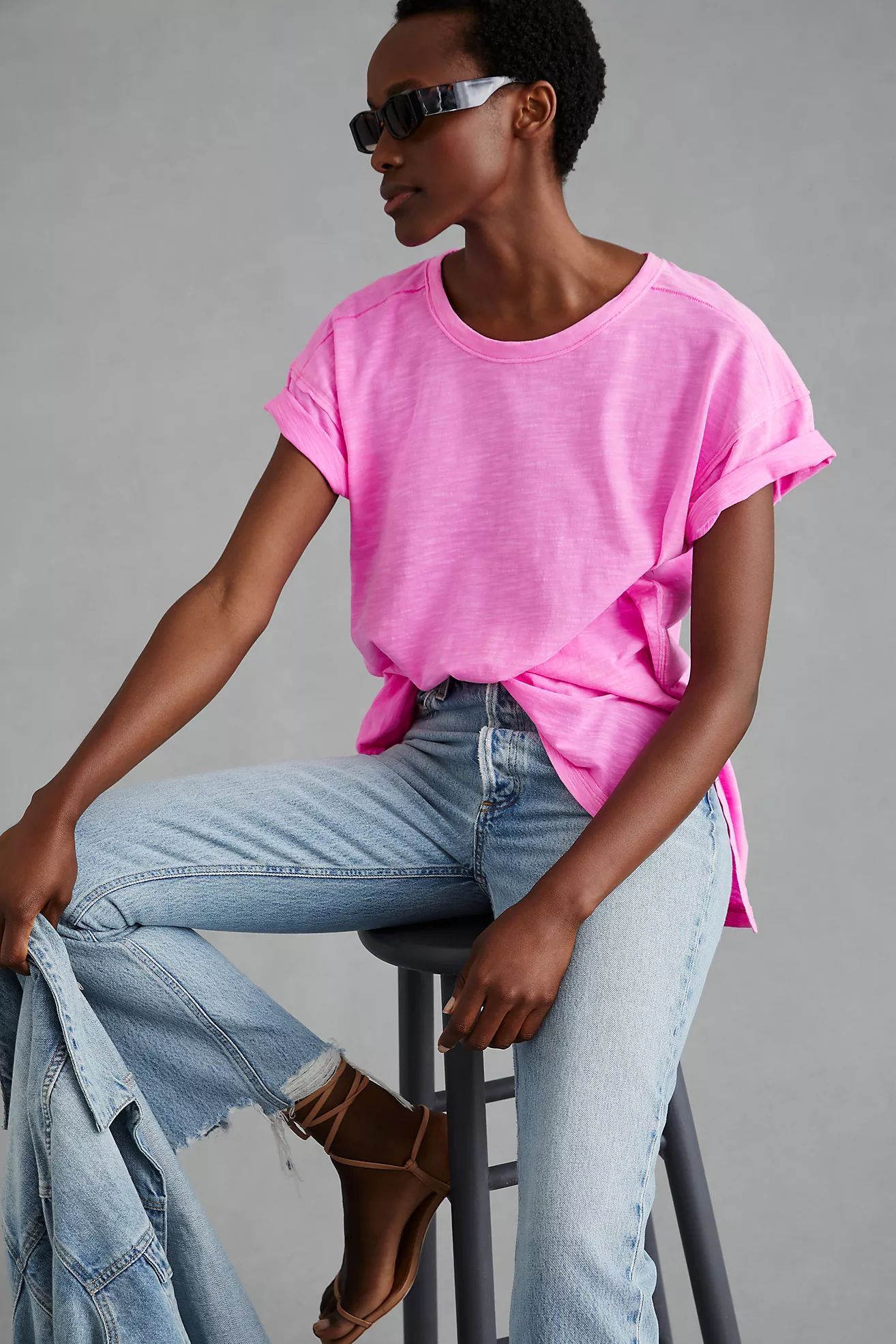 Pilcro Sustainable Perfect Oversized Tee | Anthropologie (US)