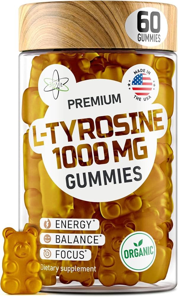 BioVit L Tyrosine Gummies - Activated L- Tyrosine Supplement - Essential Amino Acid L-Tyrosine 10... | Amazon (US)