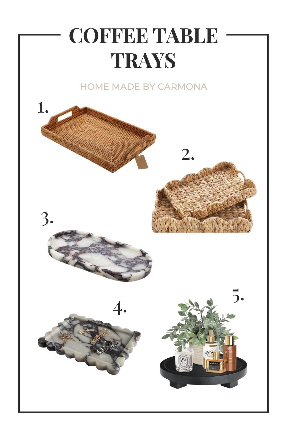 Coffee table trays that add a touch of character and glam | Decorative trays 

 #LTKHome