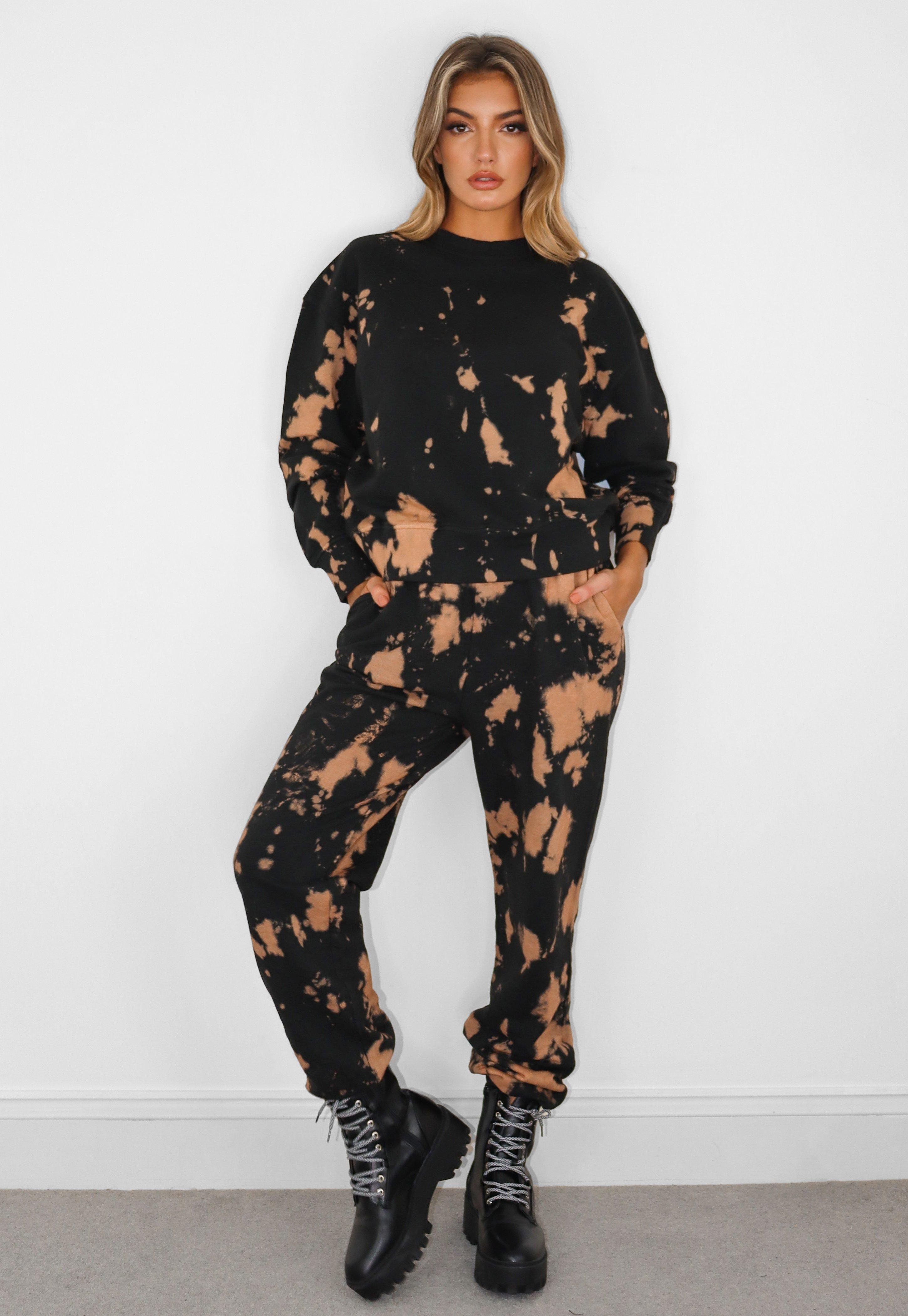 Orange Tie Dye Sweatshirt And Joggers Co Ord Set | Missguided (US & CA)