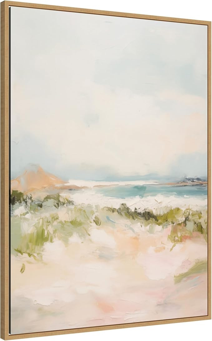 Kate and Laurel Framed Canvas Wall Art Print Tranquil Landscape III expansion by Amy Lighthall, 2... | Amazon (US)