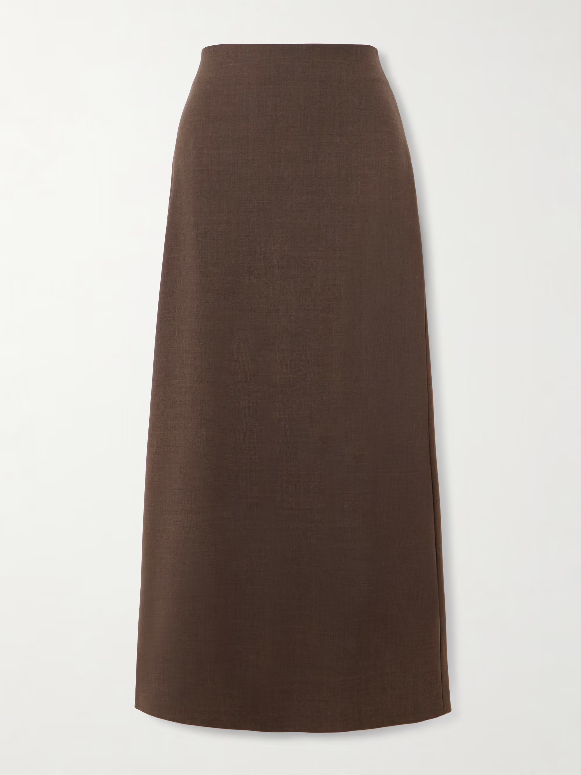 Samos wool-blend twill midi skirt | NET-A-PORTER (UK & EU)