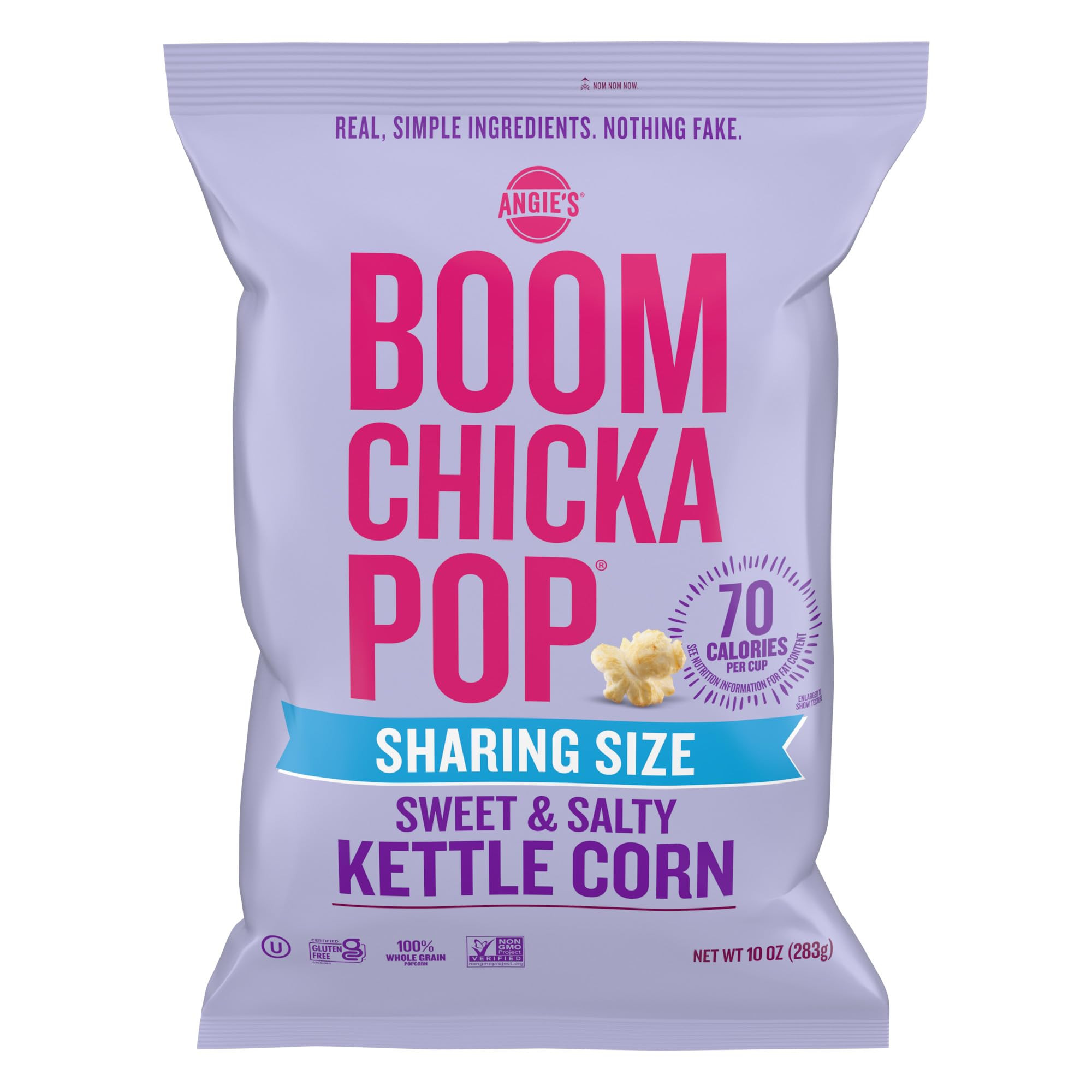 Angie's BOOMCHICKAPOP Sweet and Salty Kettle Corn Popcorn, Gluten Free, Party Size 10 oz. | Amazon (US)