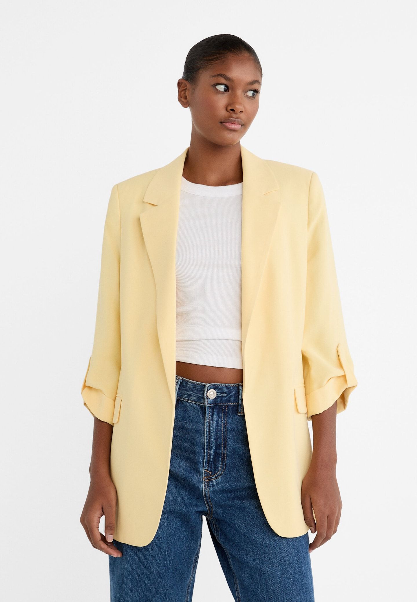 Blazer Regular-Fit fließend | Stradivarius DE