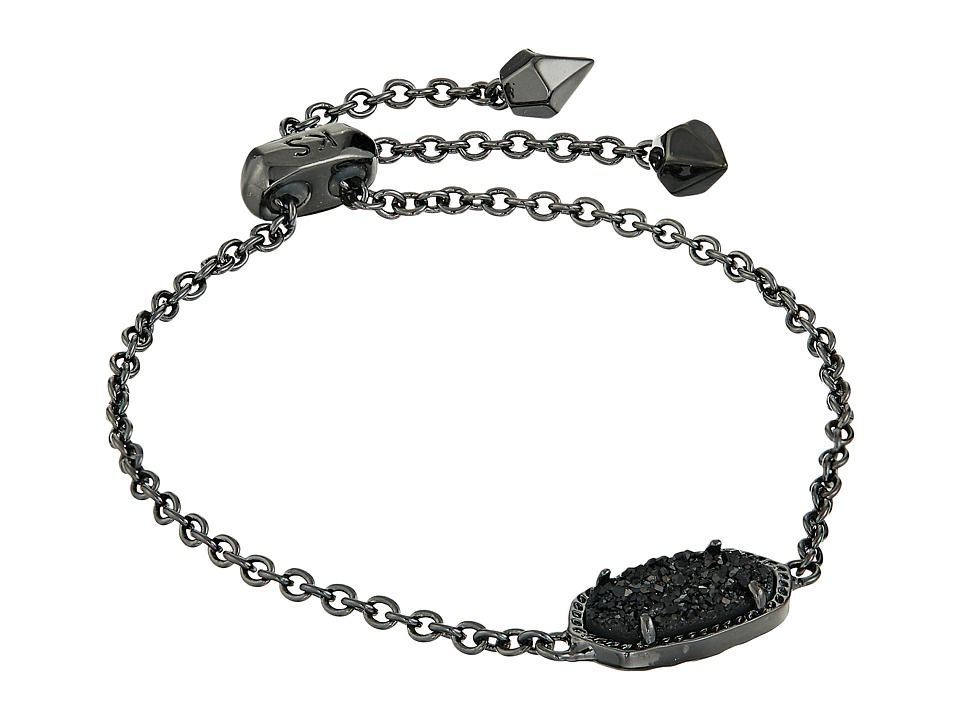 Kendra Scott - Elaina Bracelet (Gunmetal/Black Drusy) Bracelet | Zappos