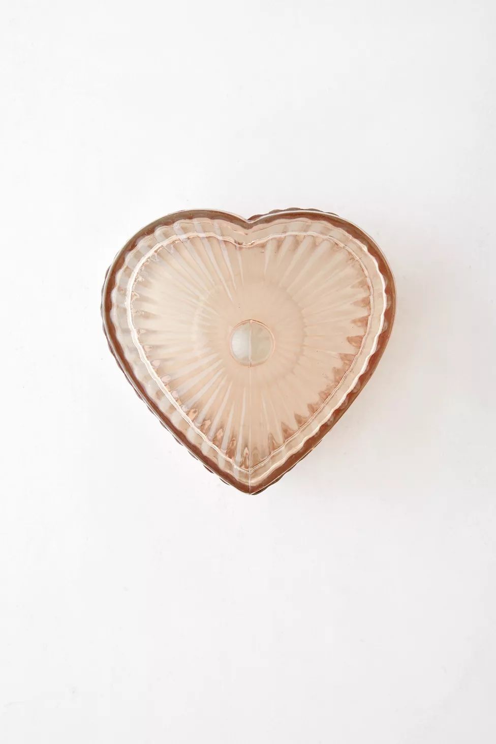 Lidded Glass Heart Trinket Jar | Urban Outfitters (US and RoW)