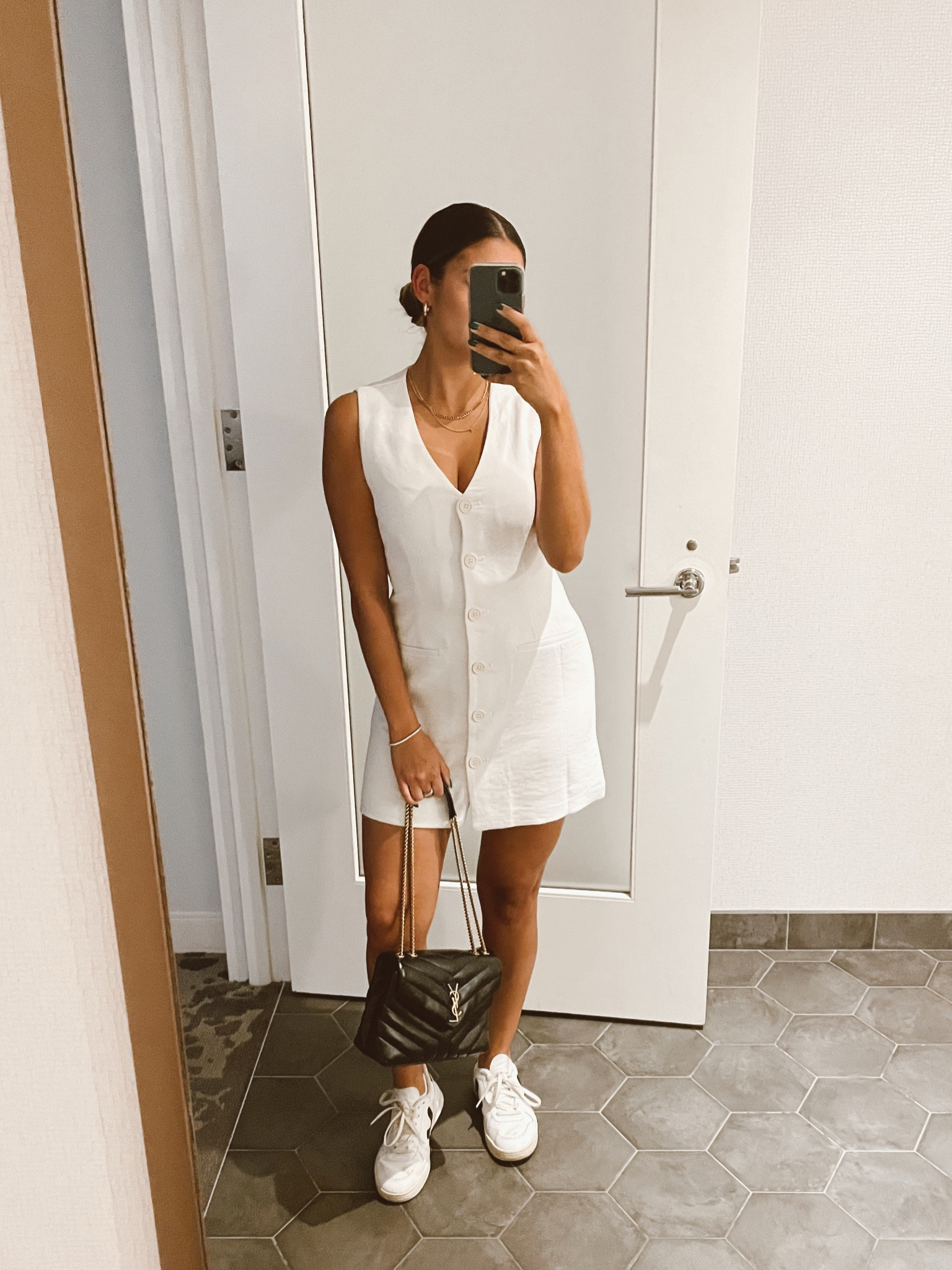 Love this chic summer dress to dress up or down. Wearing an Xs Petite length 

#LTKstyletip #LTKunder100 #LTKFind
