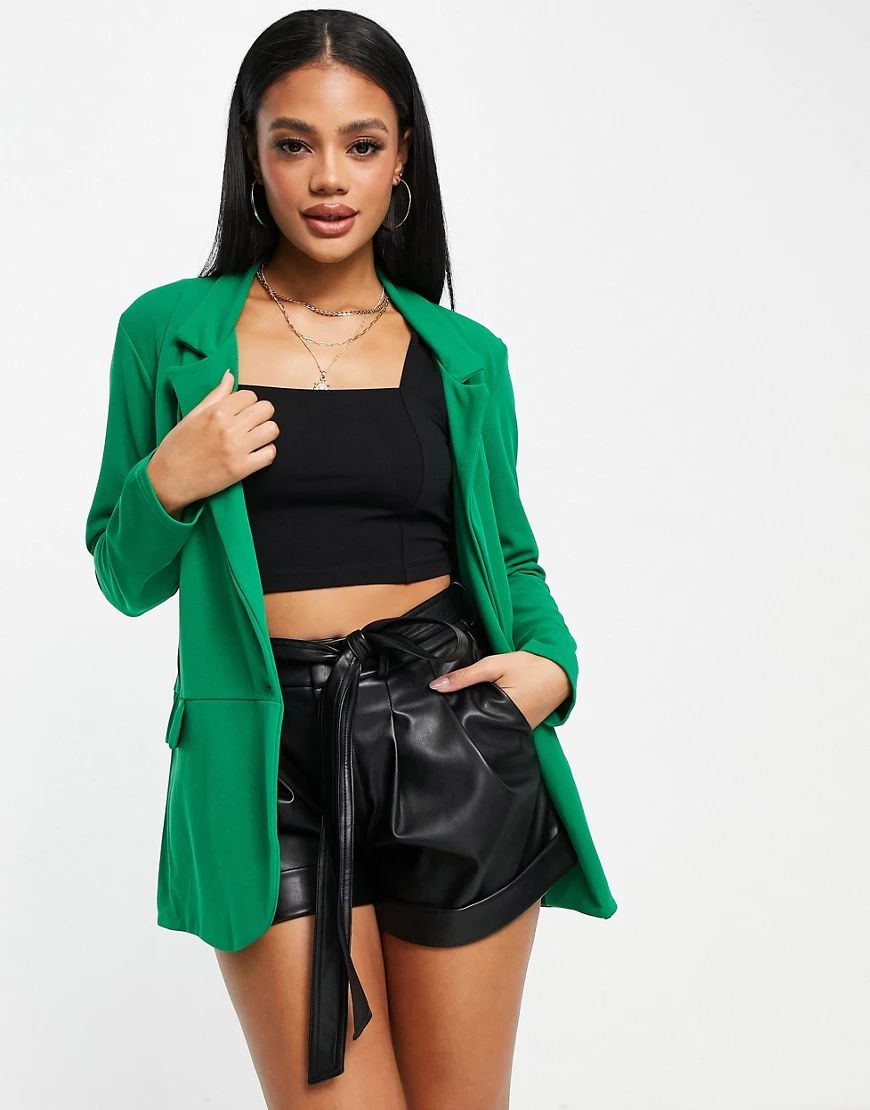 I Saw It First oversized blazer in emerald green - part of a set | ASOS (Global)