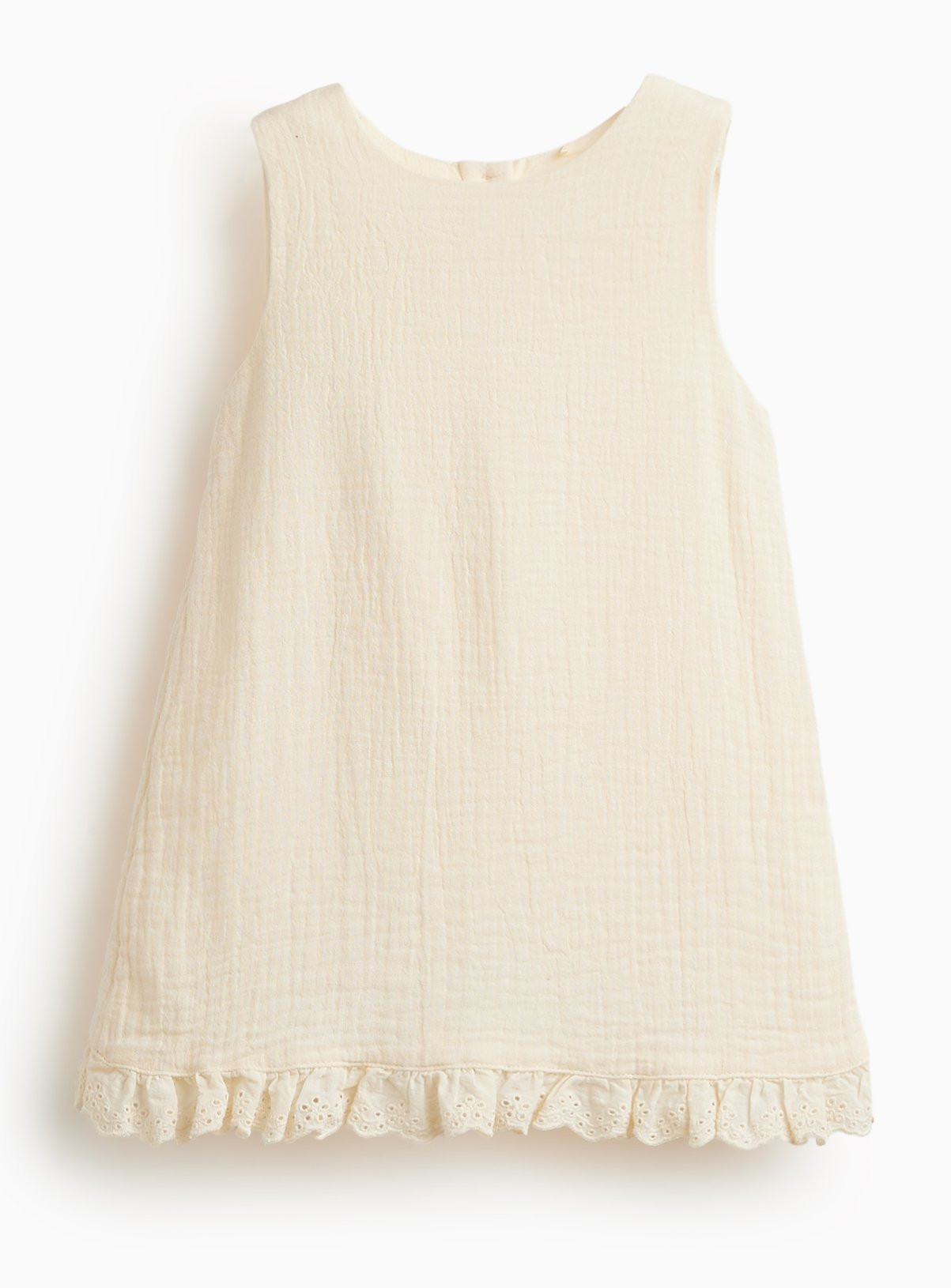 Cream Sleeveless Dress 3-6 months | Tu Clothing