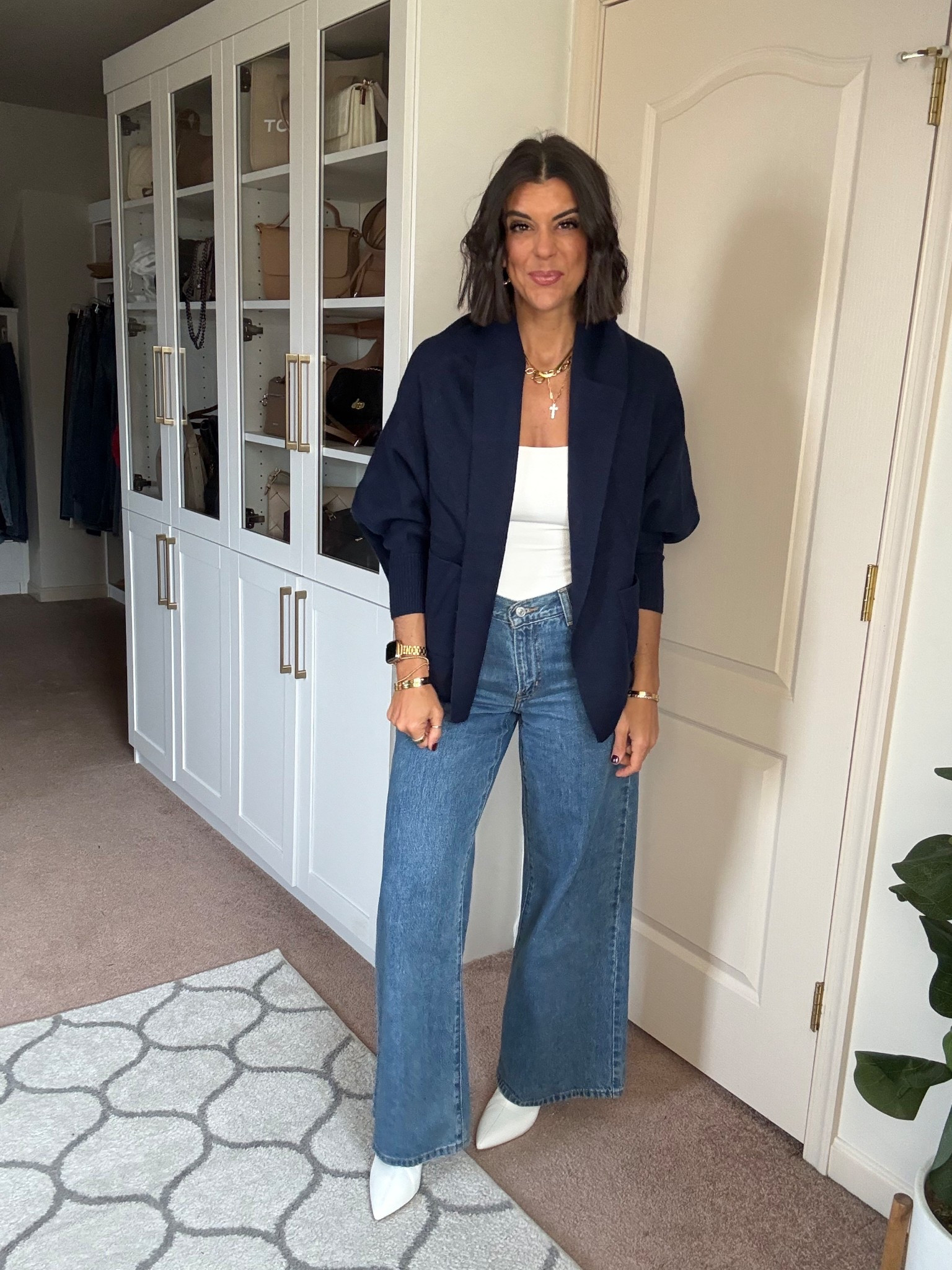 Size small in cardigan and tank size 27 in Levi jeans

#LTKFindsUnder100 #LTKSeasonal