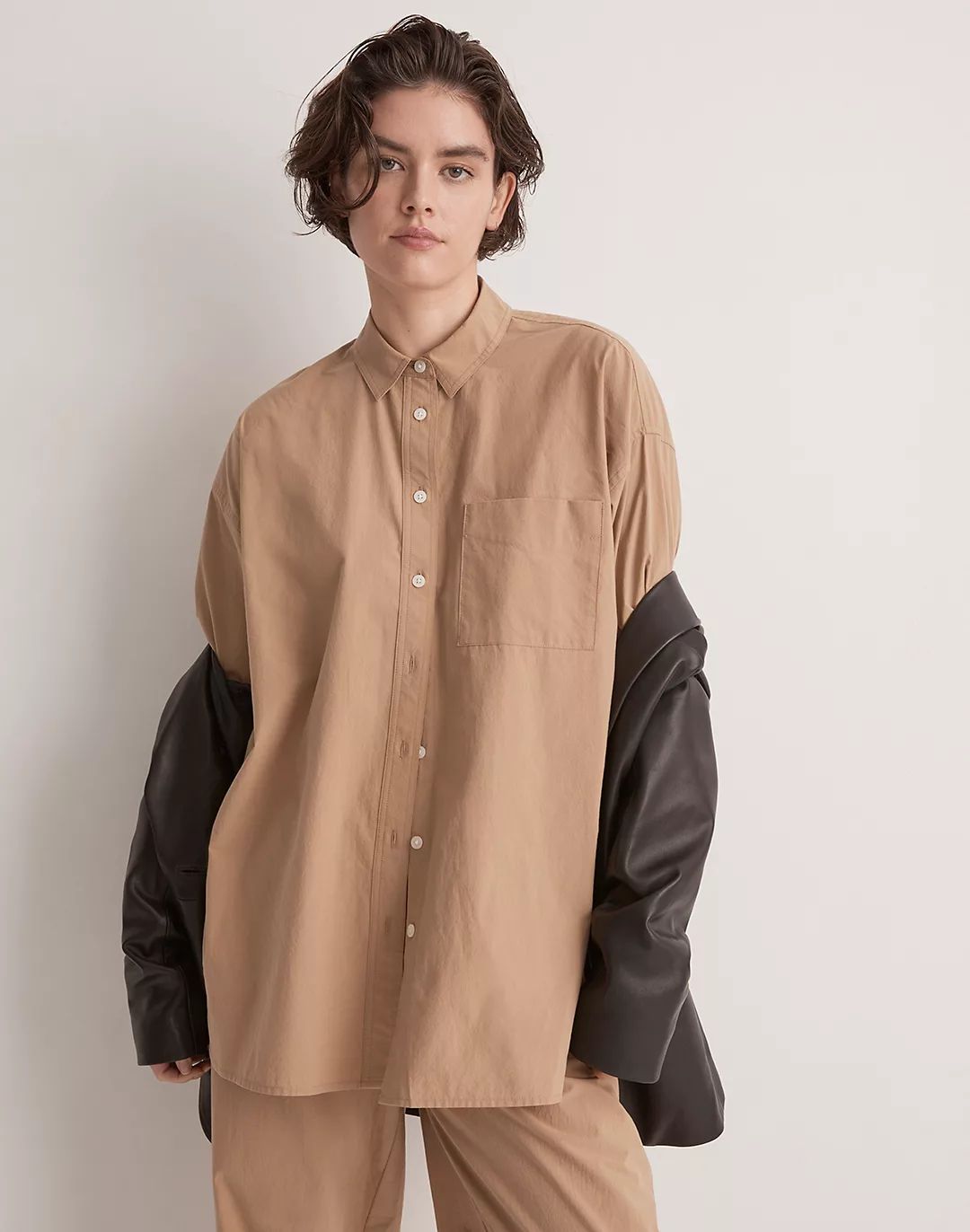 The Signature Poplin Oversized Shirt | Madewell