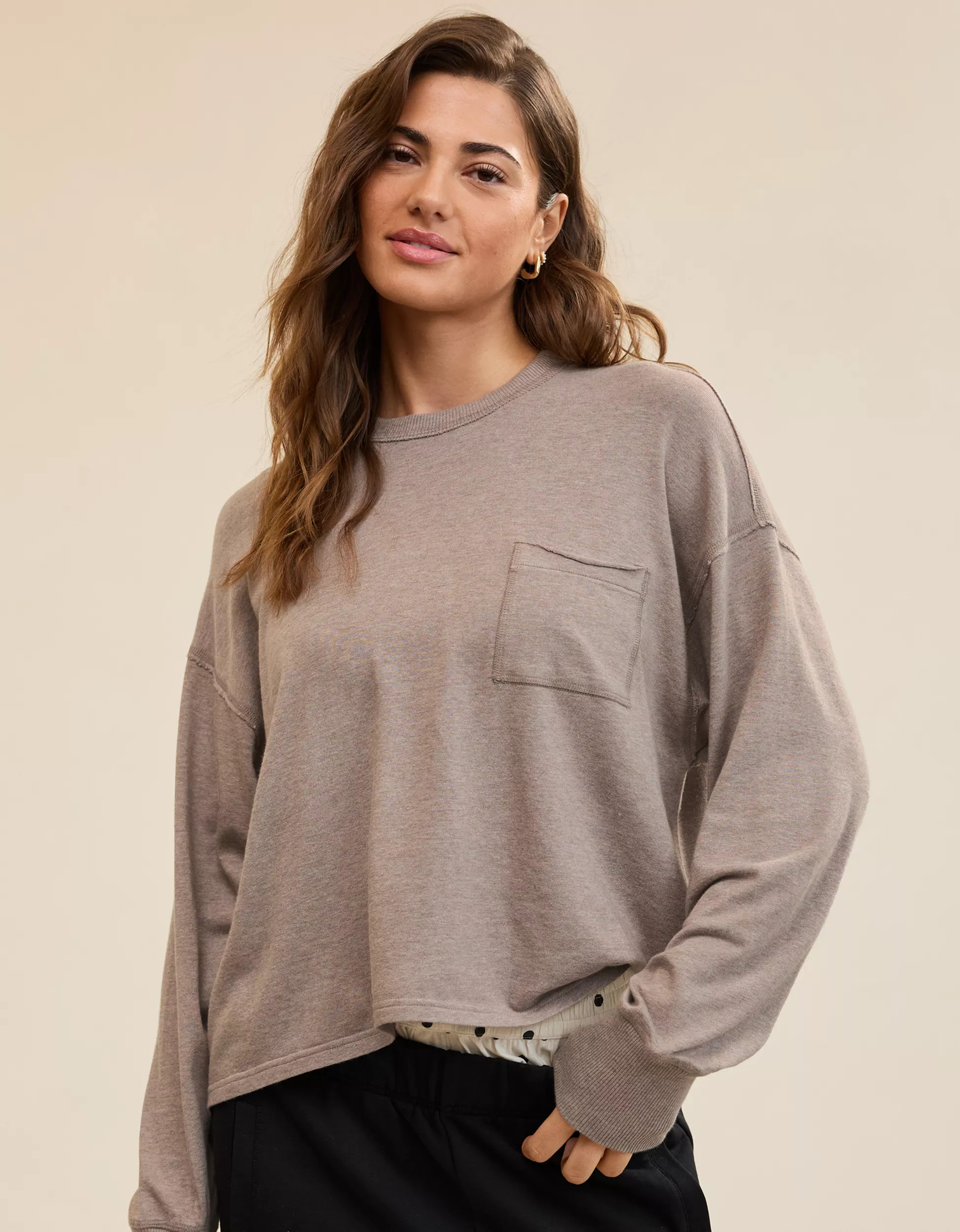 Aerie Happy Snit Pocket T-Shirt | American Eagle Outfitters (US & CA)