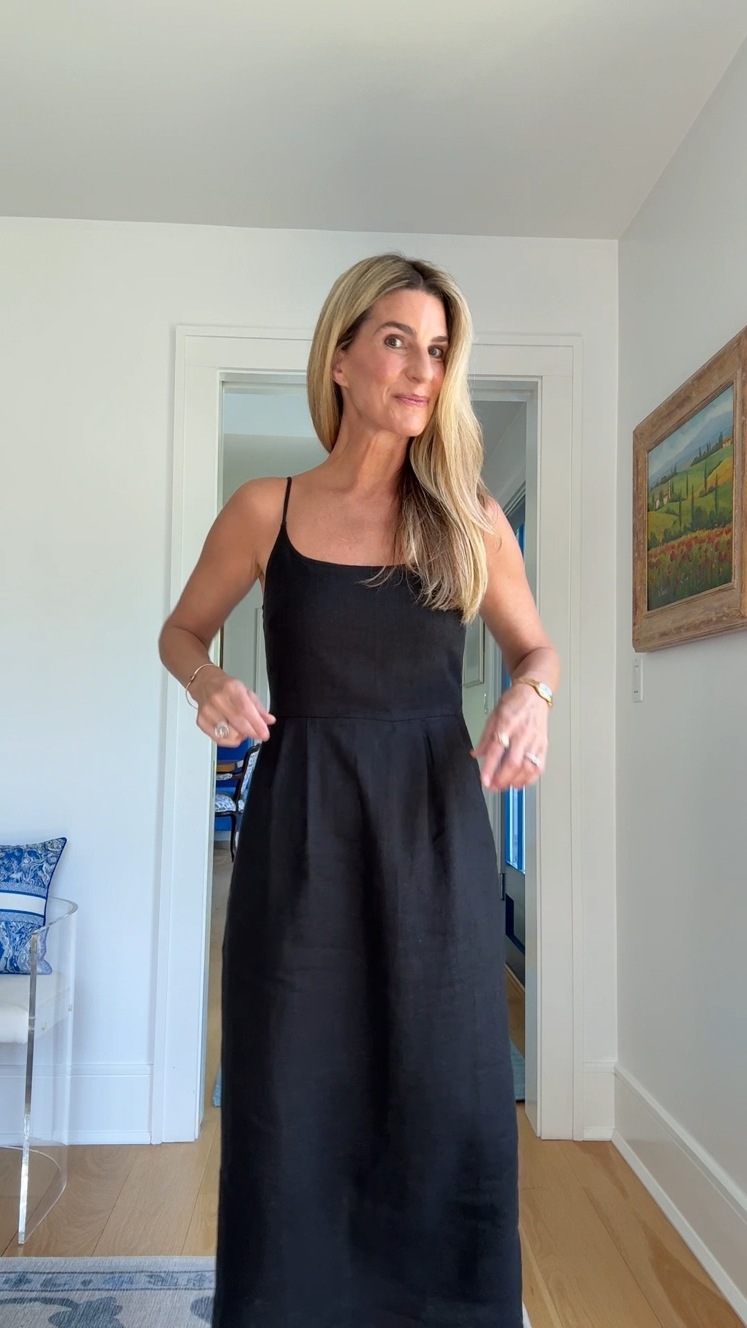 Shop this perfect linen midi dress from @Quince You can wear it touring around Europe in the summer heat, to a wedding, to Trader Joe’s, it really can go anywhere you go! I love the elastic at the back and the adjustable straps for a perfect (not binding) fit. 

@quince 
#Quincepartner

#LTKgrwm #LTKOver40 #LTKootd