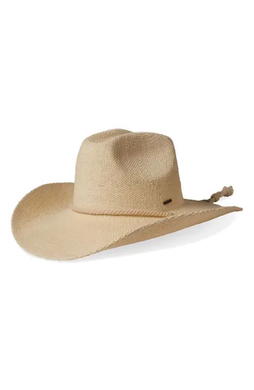 Brixton Austin Straw Cowboy Hat in Bone at Nordstrom, Size Medium | Nordstrom