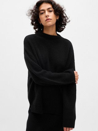 CashSoft Funnel-Neck Oversized Sweater | Gap (US)