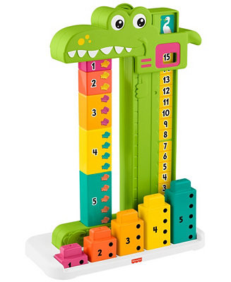 Fisher Price Adding Alligator Educational Toy Stacking Blocks, 10 pieces - Macy's | Macy's