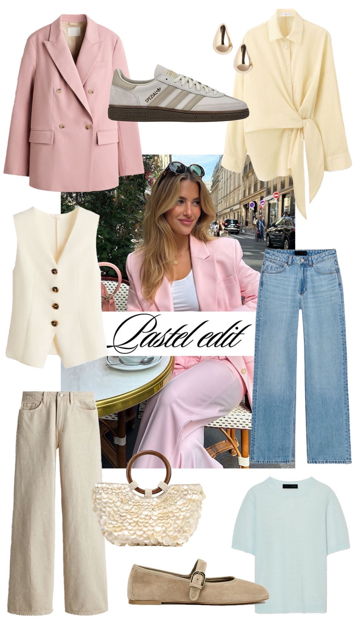Paste tones for spring 🌸

#spring #pastel #waistcoat #jeans 

#LTKshoes #LTKbag #LTKstyletip