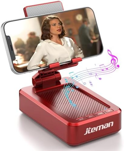 JTEMAN Portable Phone Stand with Speaker Bluetooth Wireless,Gifts for Men Women,Birthday for Wome... | Amazon (US)