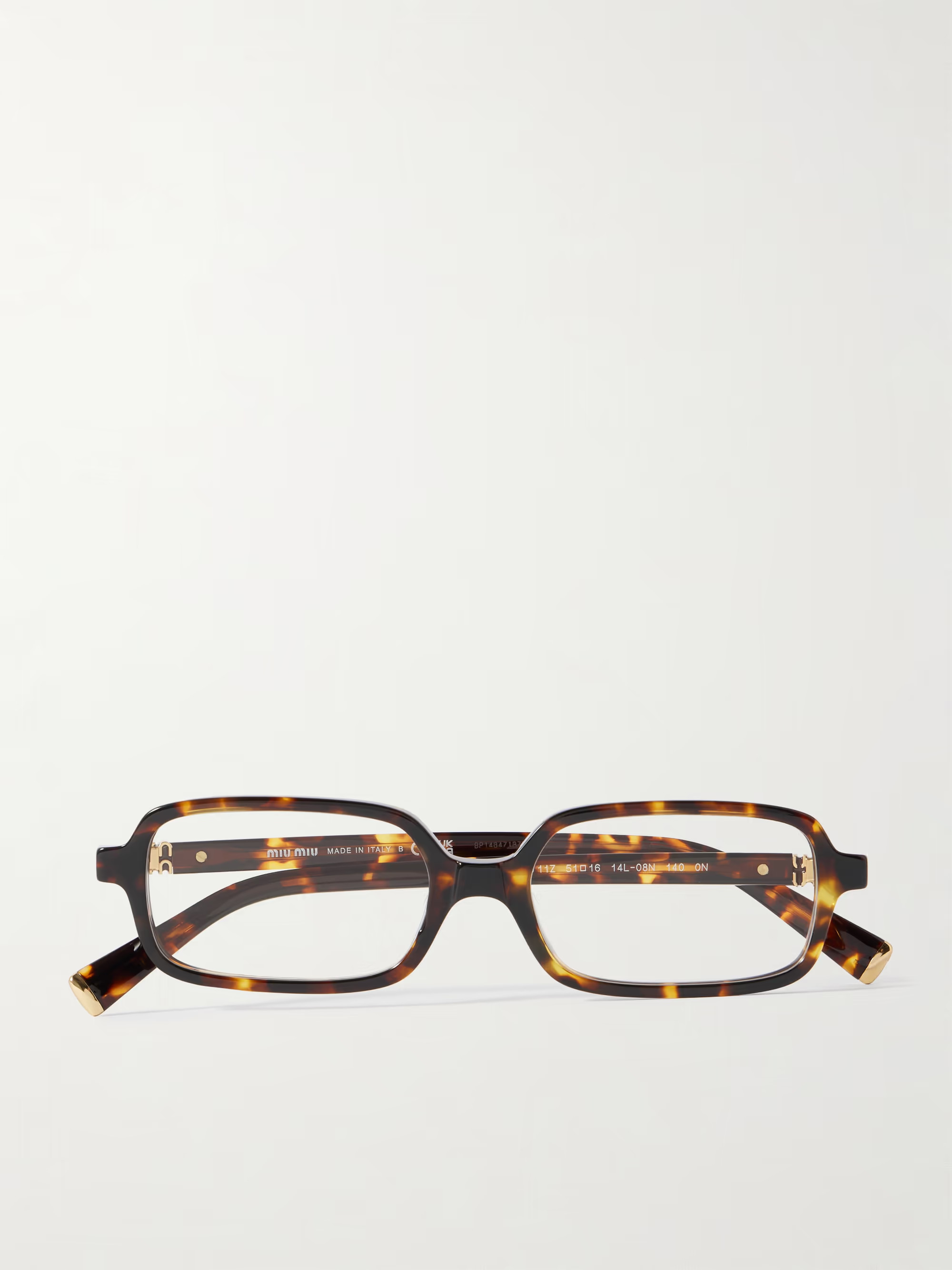 Rectangular-frame tortoiseshell acetate optical glasses | NET-A-PORTER (UK & EU)