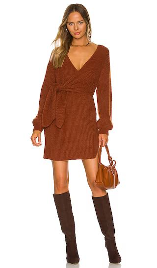x REVOLVE Mickey Dress in Rusted Brown | Revolve Clothing (Global)