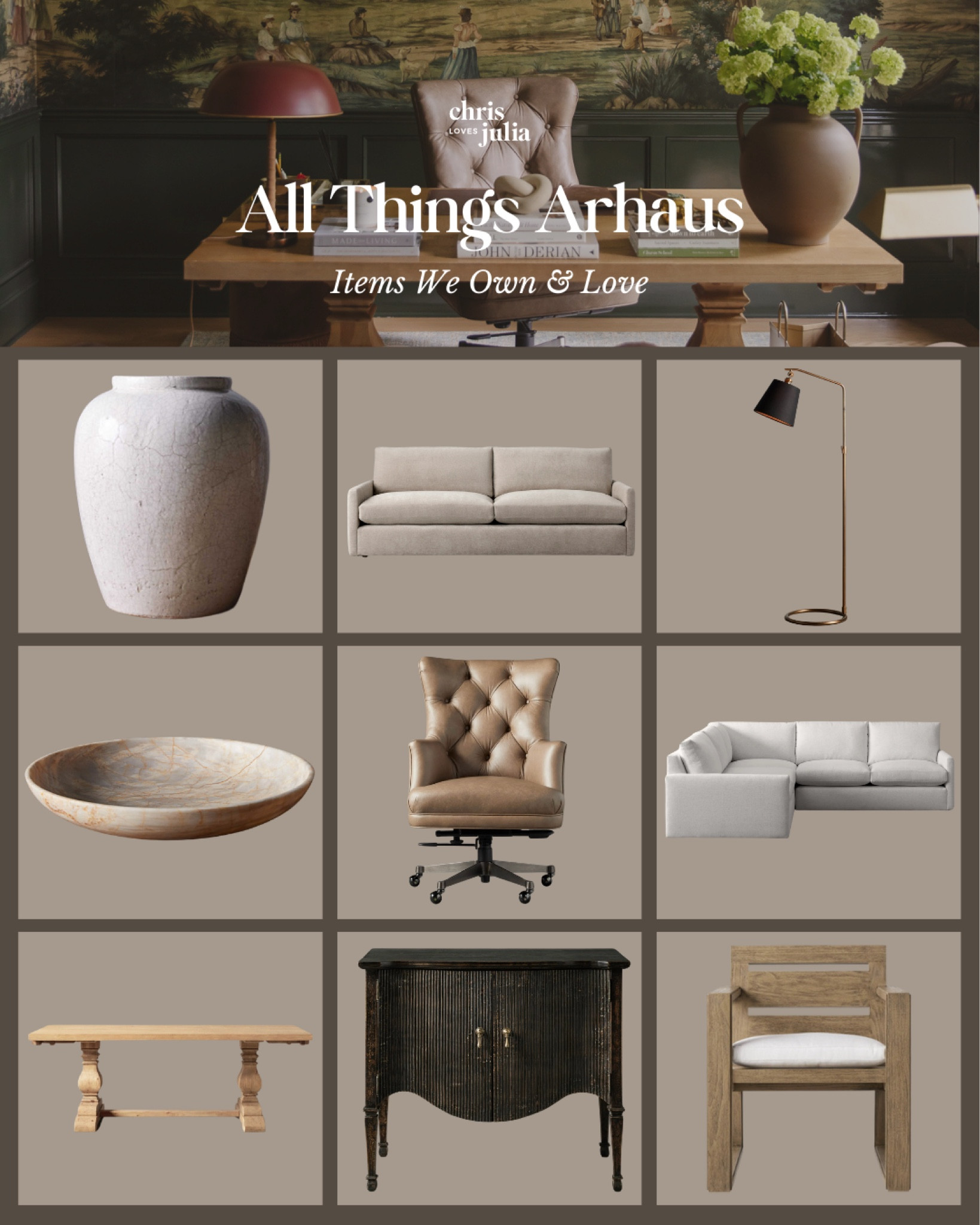 Don’t sleep on Arhaus’s Labor Day sale! Shop these items from our home while they’re discounted 🖤

Urn vase, kipton couch, floor lamp, marble bowl, leather desk chair, corner sectional, trestle dining table, cabinet, outdoor dining table and chairs

#LTKHome #LTKFallSale #LTKSaleAlert