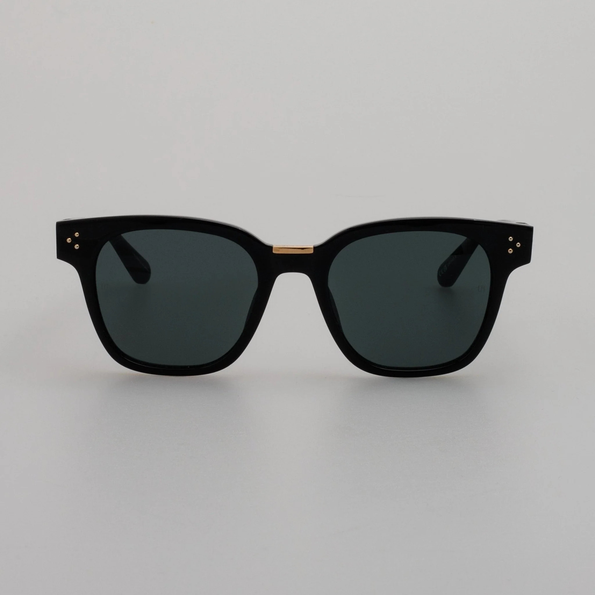 Sanchez Sunglasses in Black | Linda Farrow