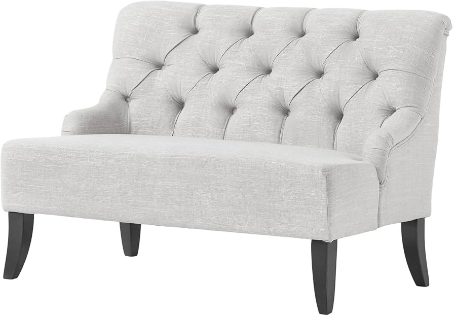 Christopher Knight Home Nicole Fabric Settee, Light Grey | Amazon (US)