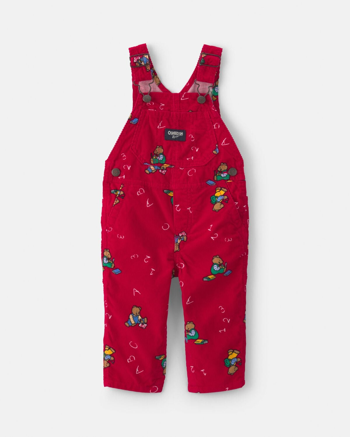 Baby Bear Corduroy Overalls - Red | Carter's Inc