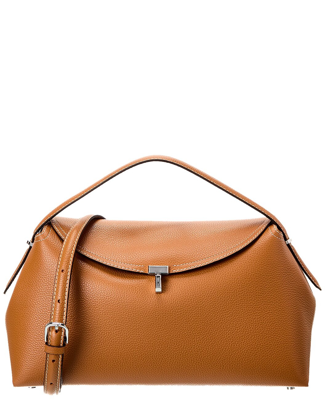 T-Lock Top Handle Leather Shoulder Bag | Rue La La