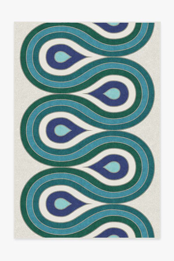 Jonathan Adler Milano Peacock Tufted Rug | Ruggable | Ruggable