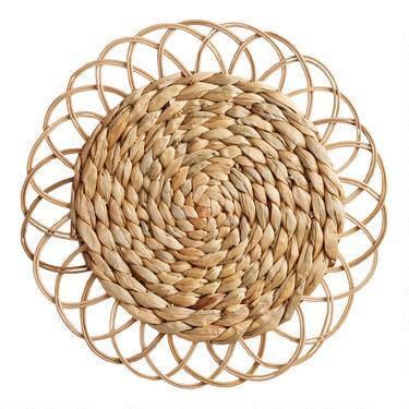 Round Natural Fiber Loop Placemat | World Market
